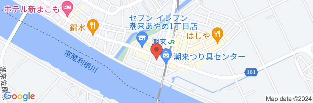 潮来ステーションホテルの地図