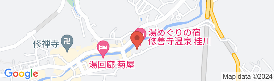 湯めぐりの宿 修善寺温泉 桂川(共立リゾート)の地図