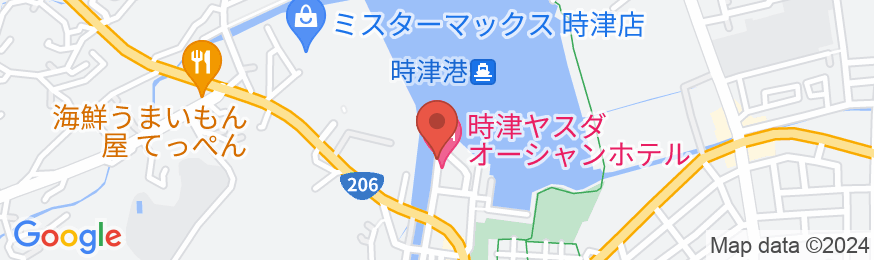 時津ヤスダオーシャンホテルの地図