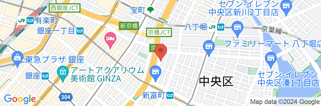 IMANO TOKYO GINZA HOSTELの地図
