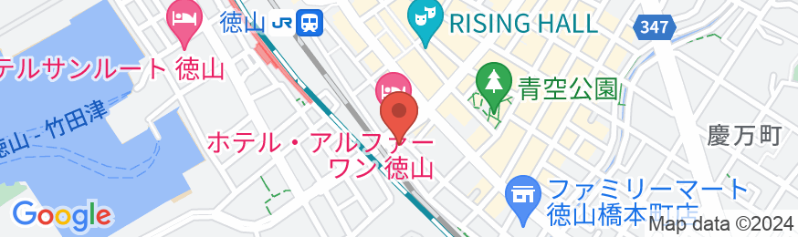 ホテル徳山ヒルズ 平和通り店(BBHホテルグループ)の地図