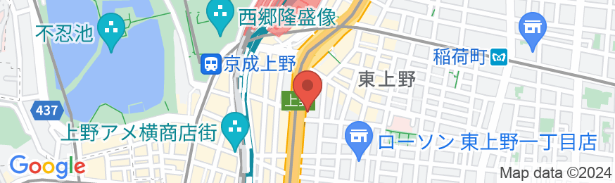 ホテルウィングインターナショナルセレクト上野・御徒町の地図