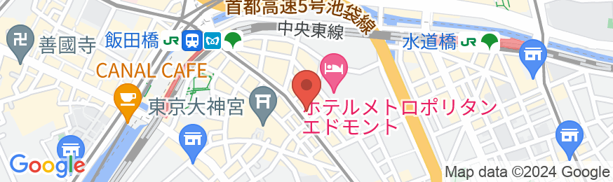 アパホテル〈飯田橋駅南〉の地図