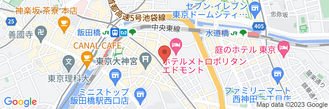 アパホテル〈飯田橋駅南〉の地図