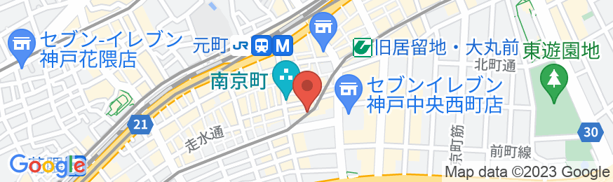 ゲストハウス・神戸なでしこ屋の地図