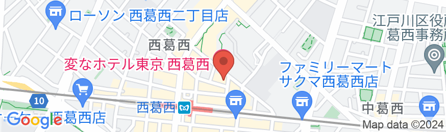 変なホテル東京 西葛西の地図