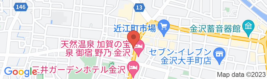 金沢カプセルホテル武蔵町の地図