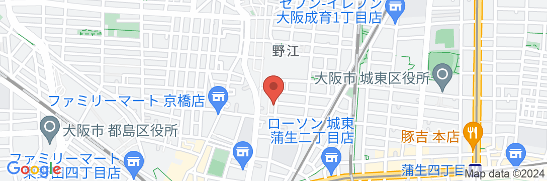 ゲストハウス小野家 大阪の地図
