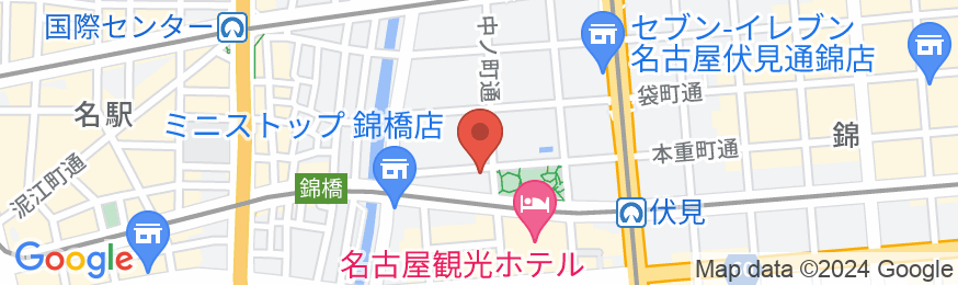 ランプライトブックスホテル名古屋の地図
