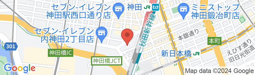 トーセイホテルココネ神田の地図