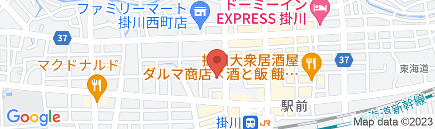 ホテルリブマックス掛川駅前の地図