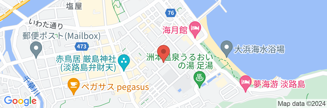 カジュアルホテル シマノカゼ<淡路島>の地図