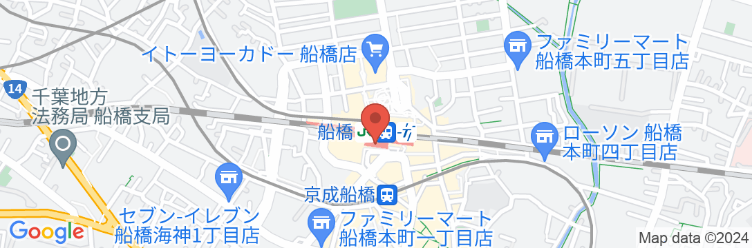 JR東日本ホテルメッツ船橋の地図