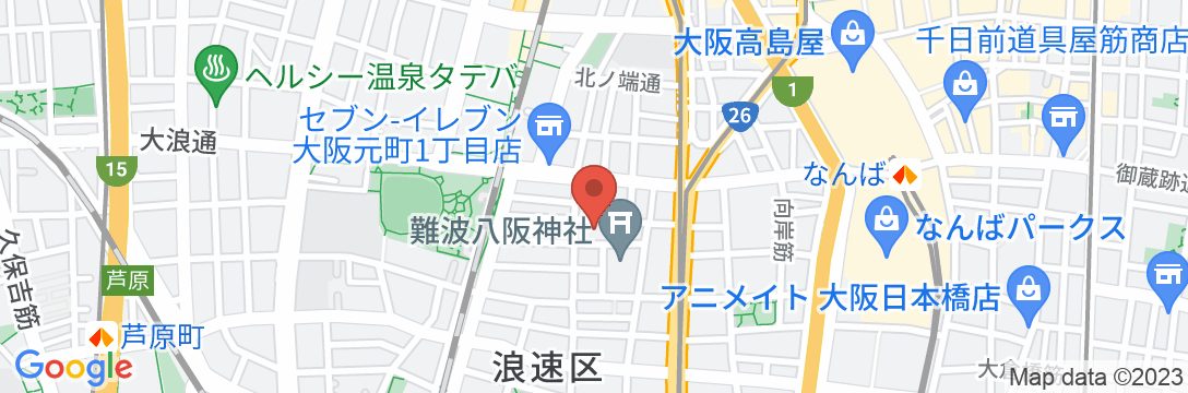 ホテルWBFなんば元町の地図