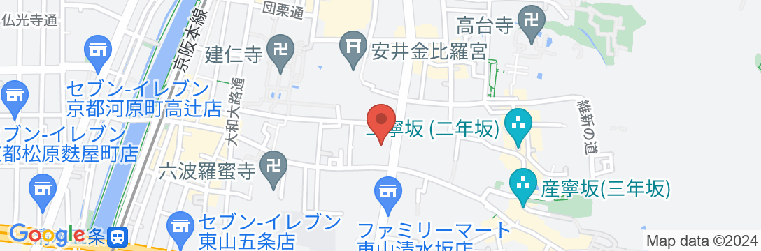 京都 清水の家 小松町11-41の地図