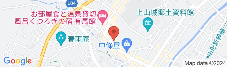 ホテル菊屋の地図