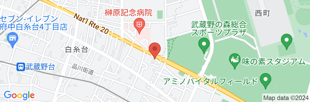 ホテル武蔵野の森(調布・府中)の地図