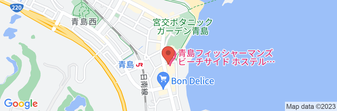 青島フィッシャーマンズビーチサイドホステル&スパの地図