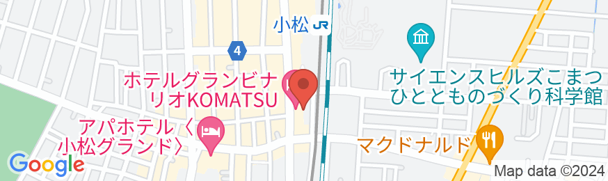 ホテルグランビナリオKOMATSUの地図