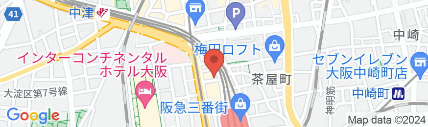ホテルユニゾ大阪梅田の地図