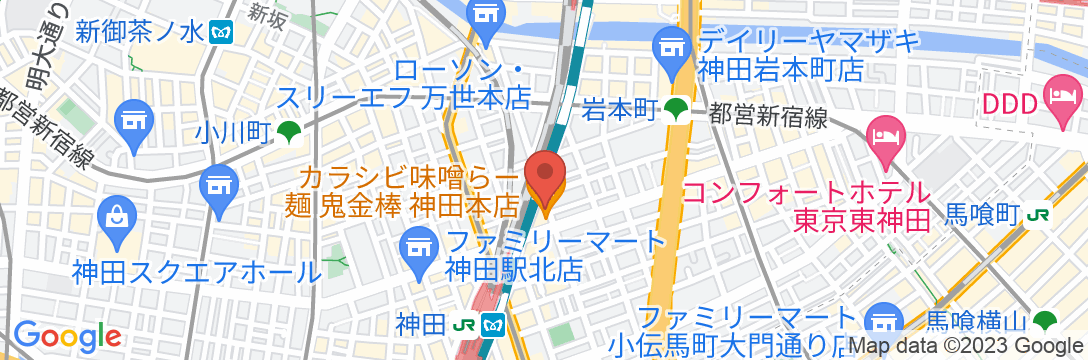 アパホテル〈神田駅前〉の地図
