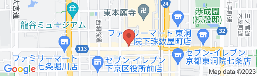 京都駅前町家・嘉右衛門の地図