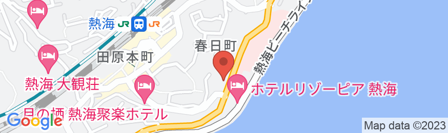 熱海温泉 KKRホテル熱海(国家公務員共済組合連合会熱海共済会館)の地図