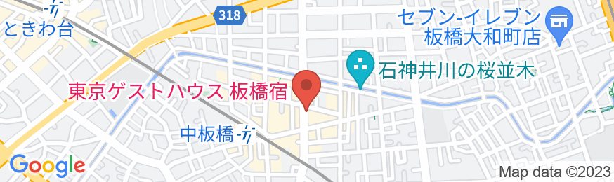 東京ゲストハウス板橋宿の地図