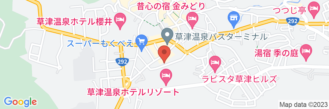 草津温泉 ホテル松巳の地図