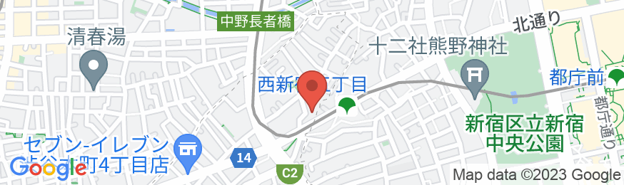 アパホテル&リゾート〈西新宿五丁目駅タワー〉の地図