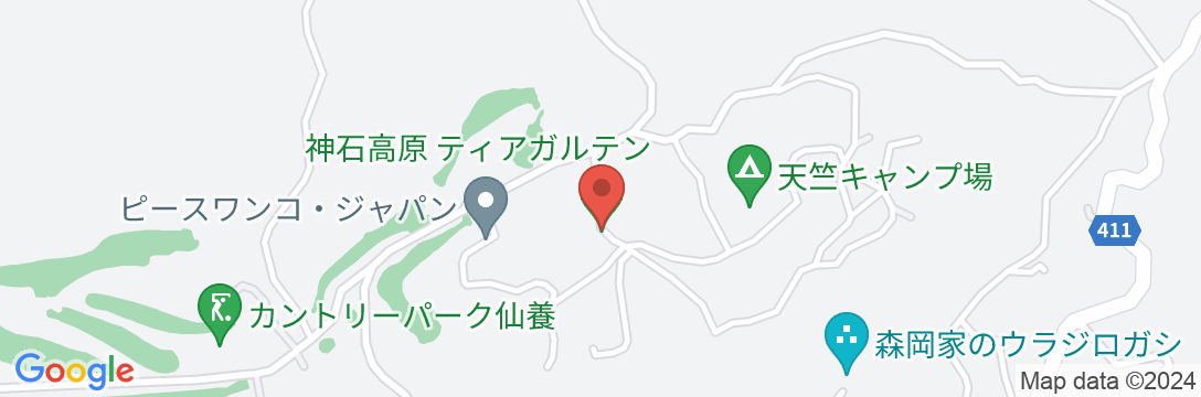 神石高原ティアガルテンの地図
