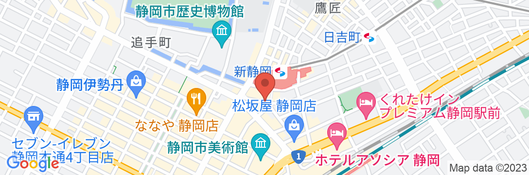 ホテルシティオ静岡の地図