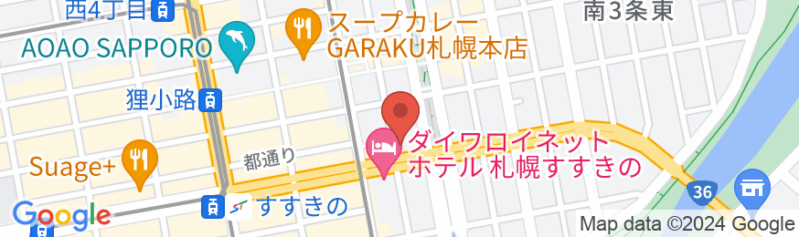 スマイルホテルプレミアム札幌すすきのの地図