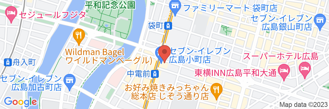 ホテルエスプル広島平和公園の地図