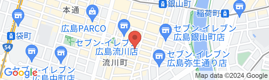 グランドサウナ広島の地図