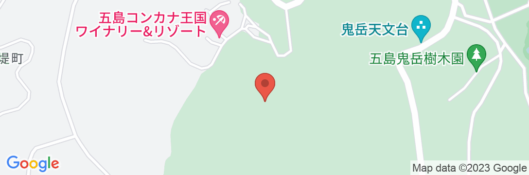 鬼岳温泉 五島コンカナ王国 WINERY & RESORT <五島・福江島>の地図