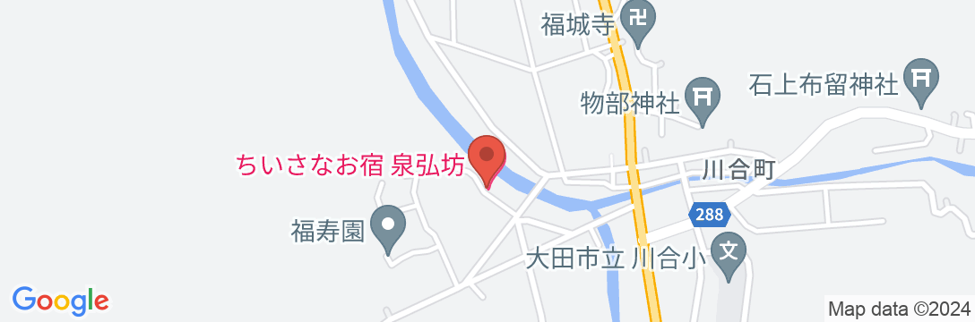 ちいさなお宿 泉弘坊の地図