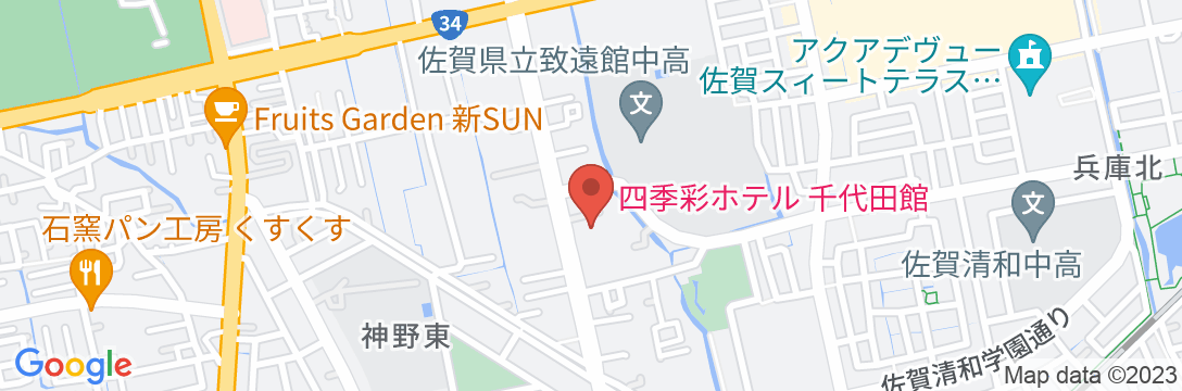 四季彩ホテル 千代田館の地図