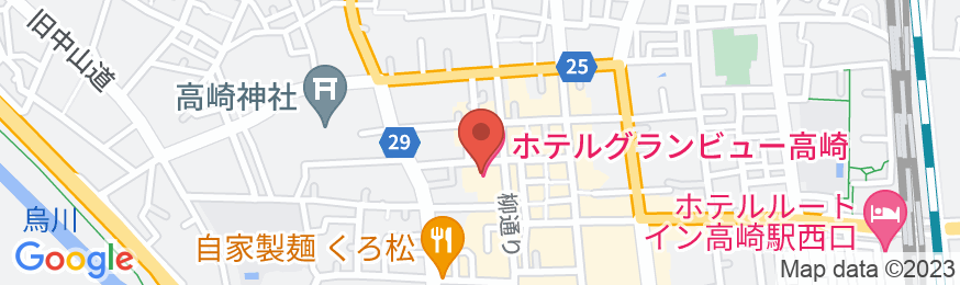 ホテル グランビュー高崎の地図