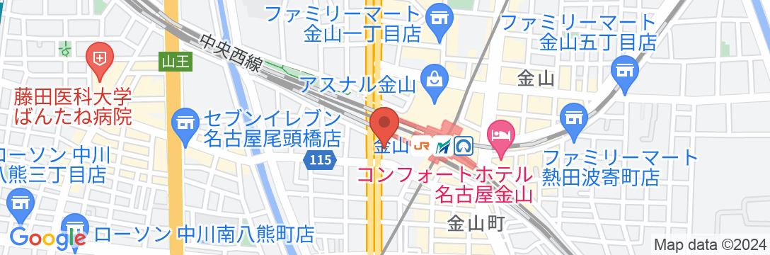 ANAクラウンプラザホテルグランコート名古屋の地図