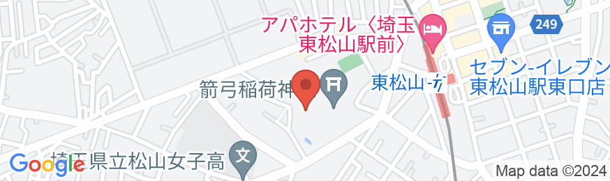ガーデンホテル紫雲閣東松山の地図