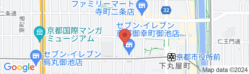 ホテルリソルトリニティ京都の地図