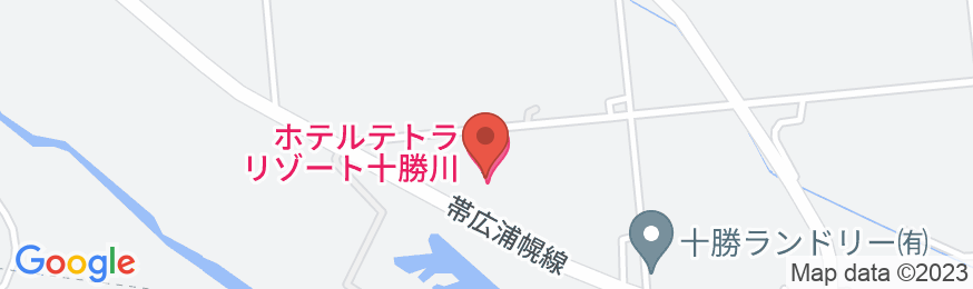 ホテルテトラリゾート十勝川の地図