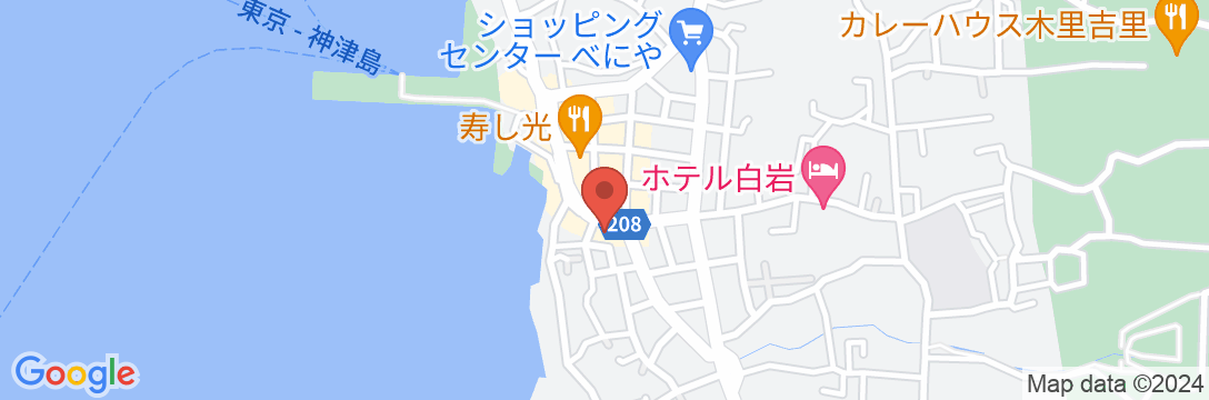 BookTeaBed IZUOSHIMA(伊豆大島)<大島>の地図