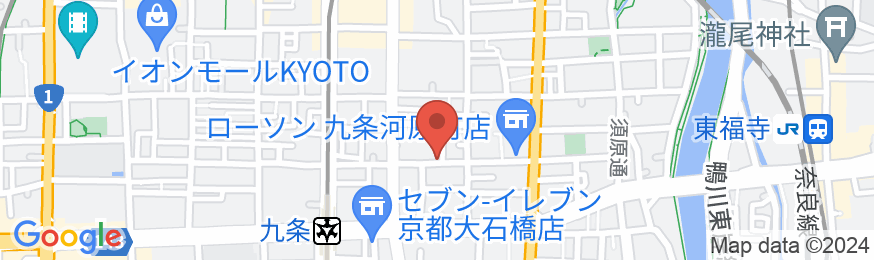 ホテル京阪 京都八条口の地図