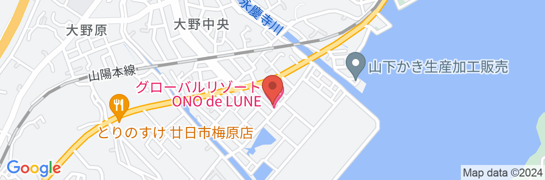 グローバルリゾート ONO de LUNEの地図