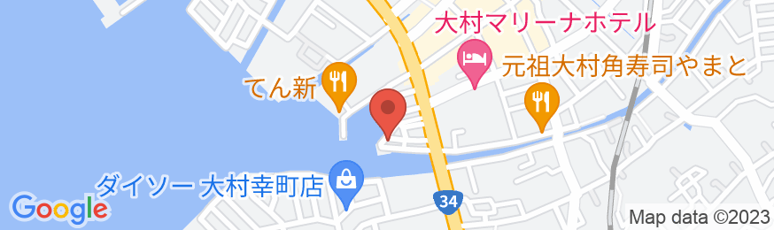 大村ヤスダオーシャンホテルの地図