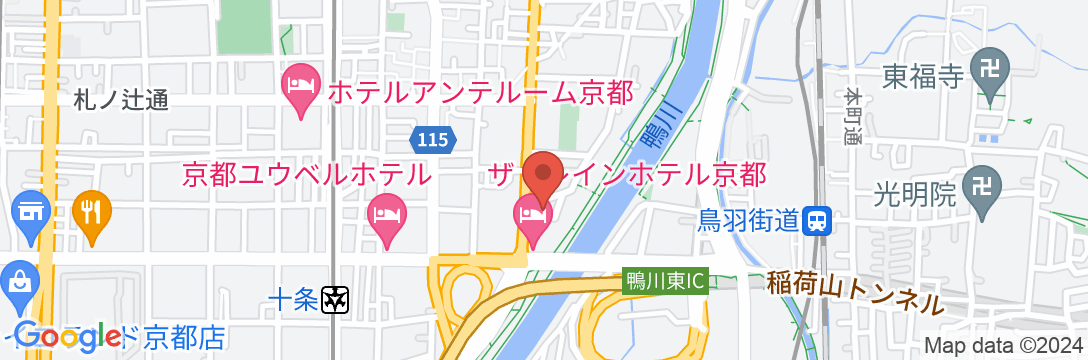 将軍イン 京都の地図