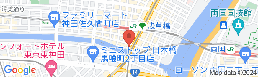 ホテルリブマックス浅草橋駅前の地図