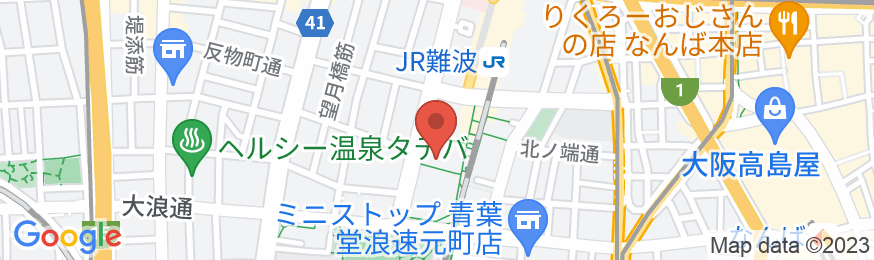 キャビン&カプセルホテル J-SHIP大阪難波の地図